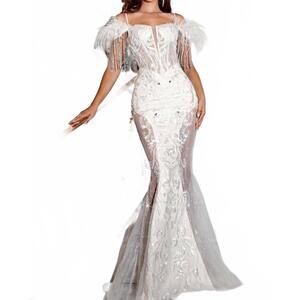 NEW PORTIA&SCARLETT evening gown in white